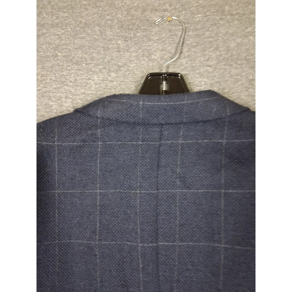 NEW Joseph Abboud Mens Jacket 42R Blue Plaid Wool Sportcoat Lightweight USA Made